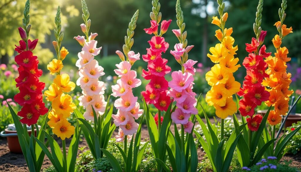 erfahren sie, wie sie gladiolen richtig pflanzen und pflegen, um einen farbenfrohen sommergarten voller lebendiger blüten zu genießen.