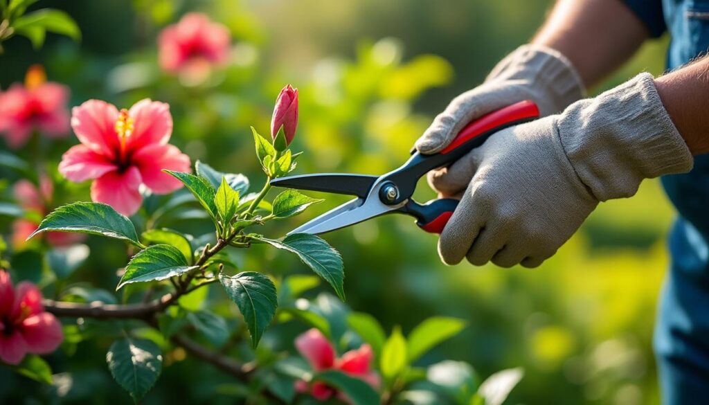 erfahren sie, wann und wie man hibiskus richtig schneidet, um gesundes wachstum und prächtige blüten zu fördern.